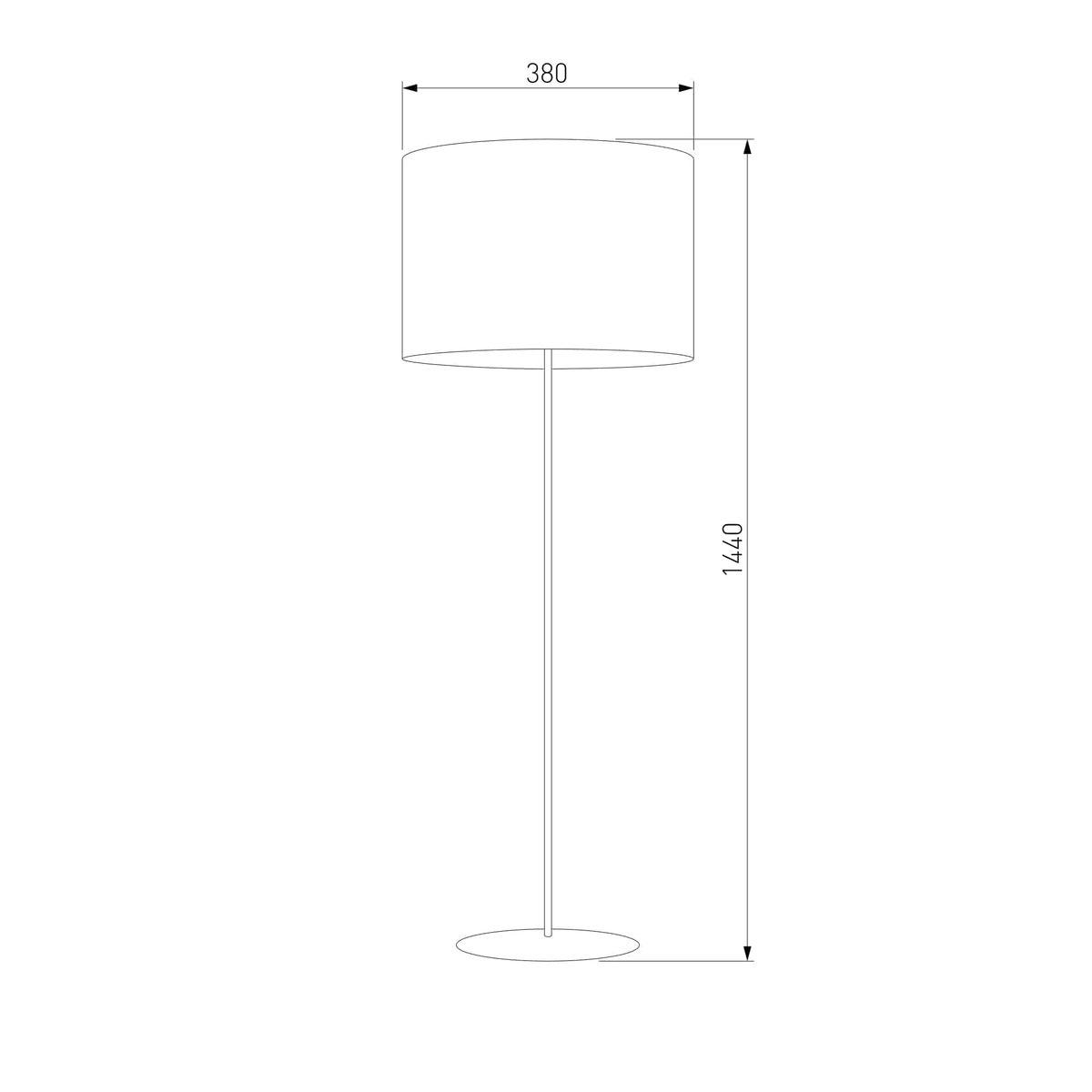 Торшер синий TK Lighting 5279 Tercino Blue
