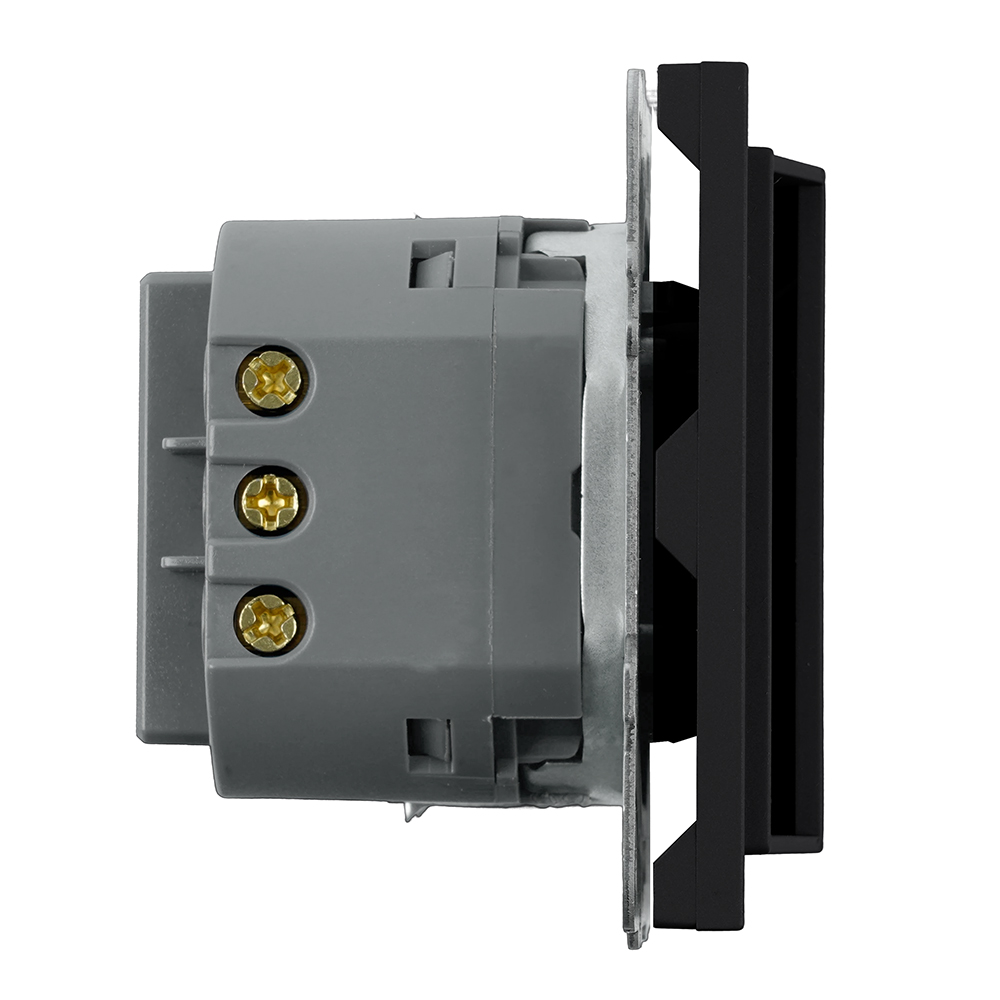 Выключатель карточный (механизм) Stekker Эмили 250В, 40А RSW40-5114-05 черный уголь soft touch 50700