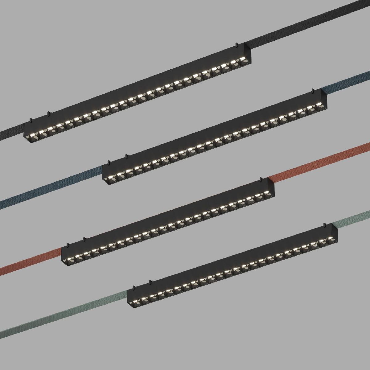 Трековый однофазный светильник Denkirs Belty Grill DK5573-BK