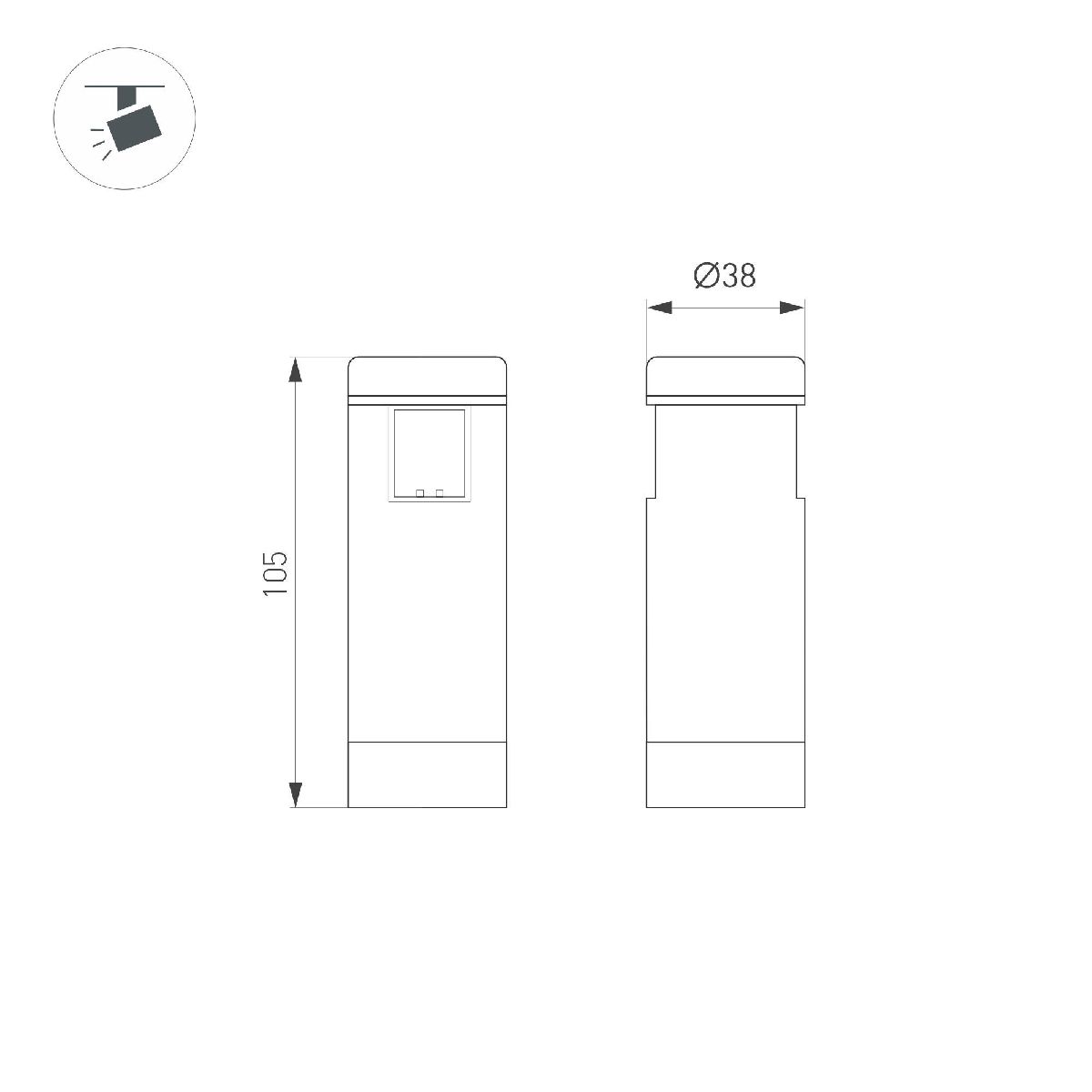 Трековый светильники Arlight ART-APRIORI-SPOT-R40-8W Warm3000 039298