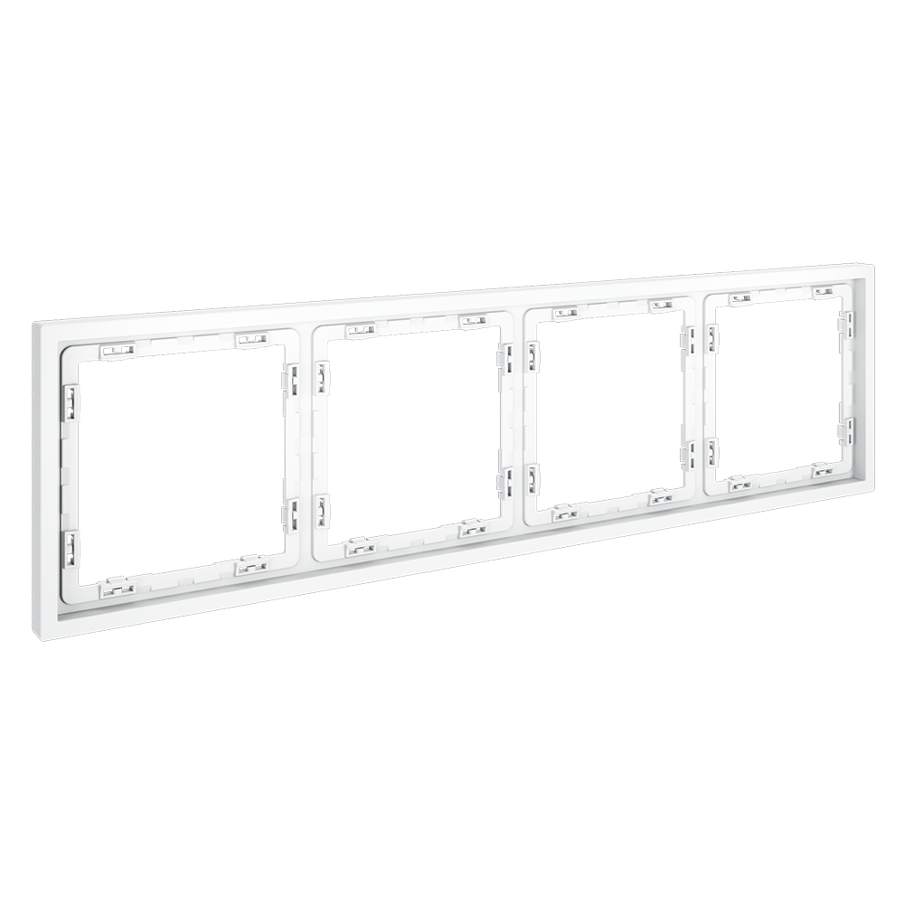 Рамка на 4 поста Voltum S70 VLS100402 (белый матовый)