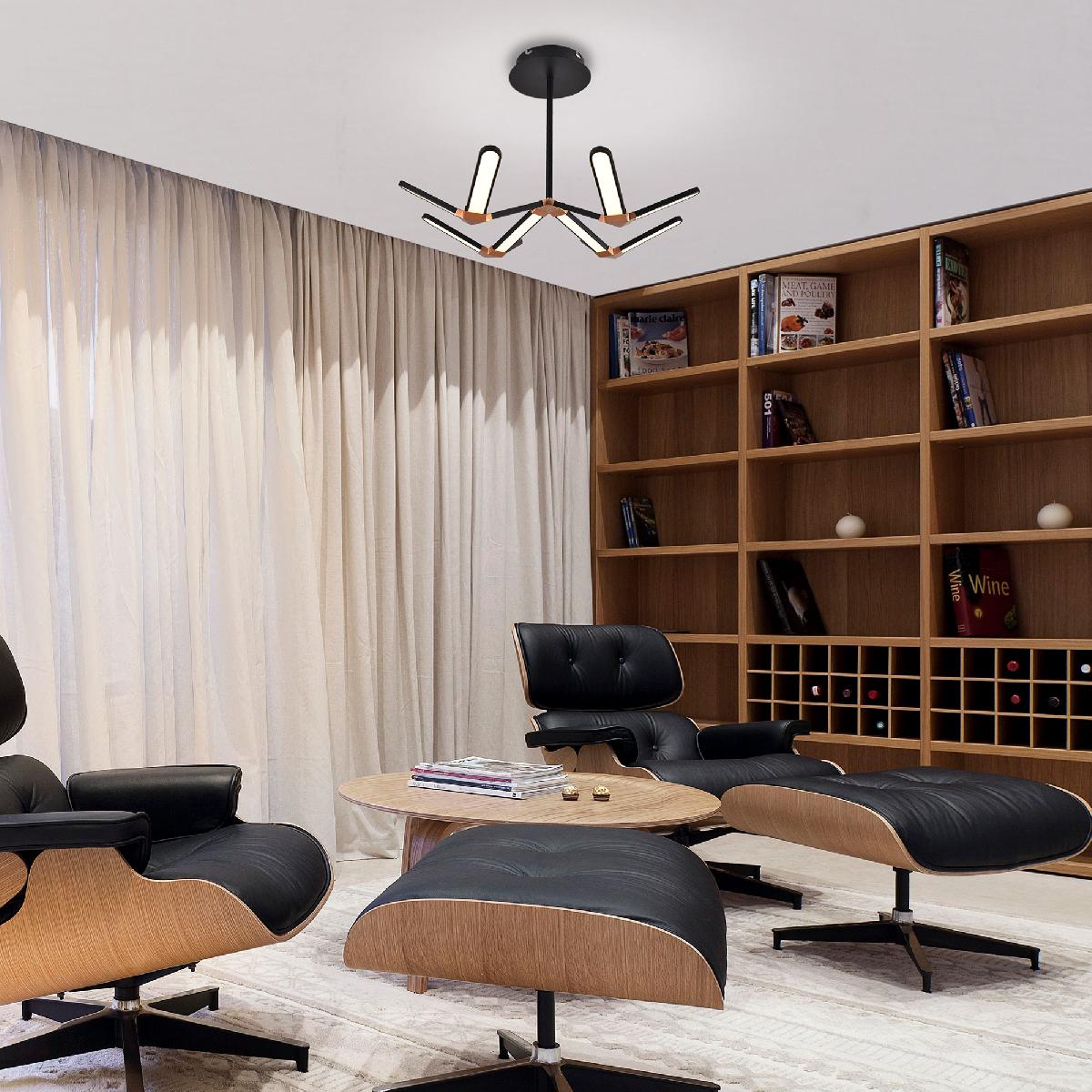 Потолочный светодиодный светильник Eurosvet Kyoto 90147/4 черный/золото