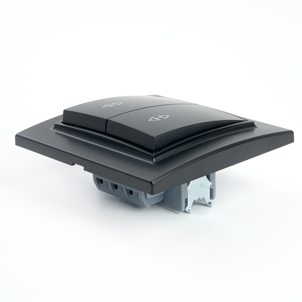 Выключатель двухклавишный Stekker Эрна 39921