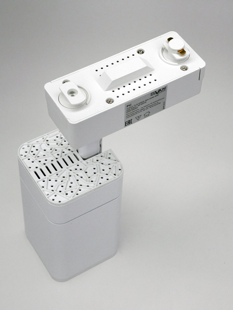 Трековый светильник Elvan ST-05SQ-20W-WW-Wh