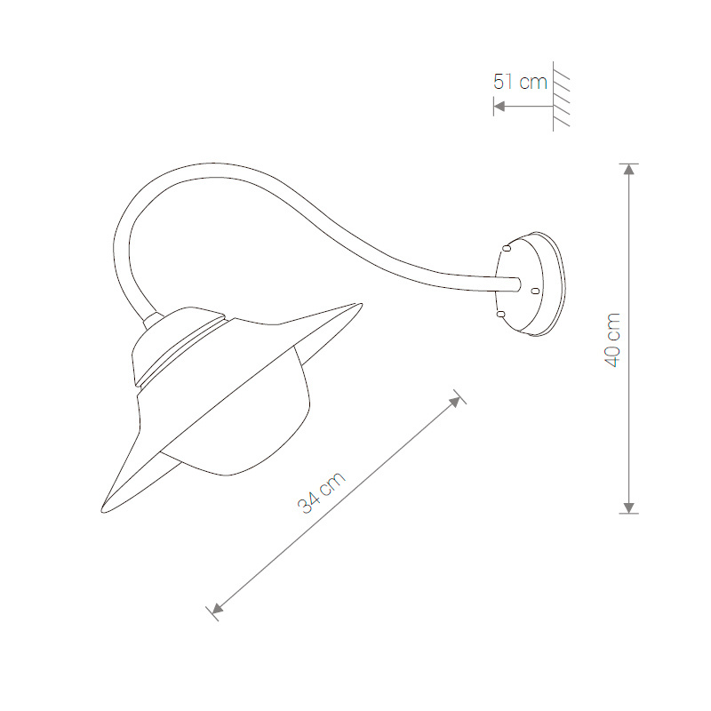 Уличный настенный светильник Nowodvorski Marina 9096