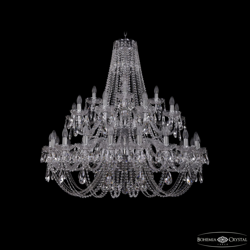 Подвесная люстра Bohemia Ivele Crystal 1406/20+10+5/400/2d Ni