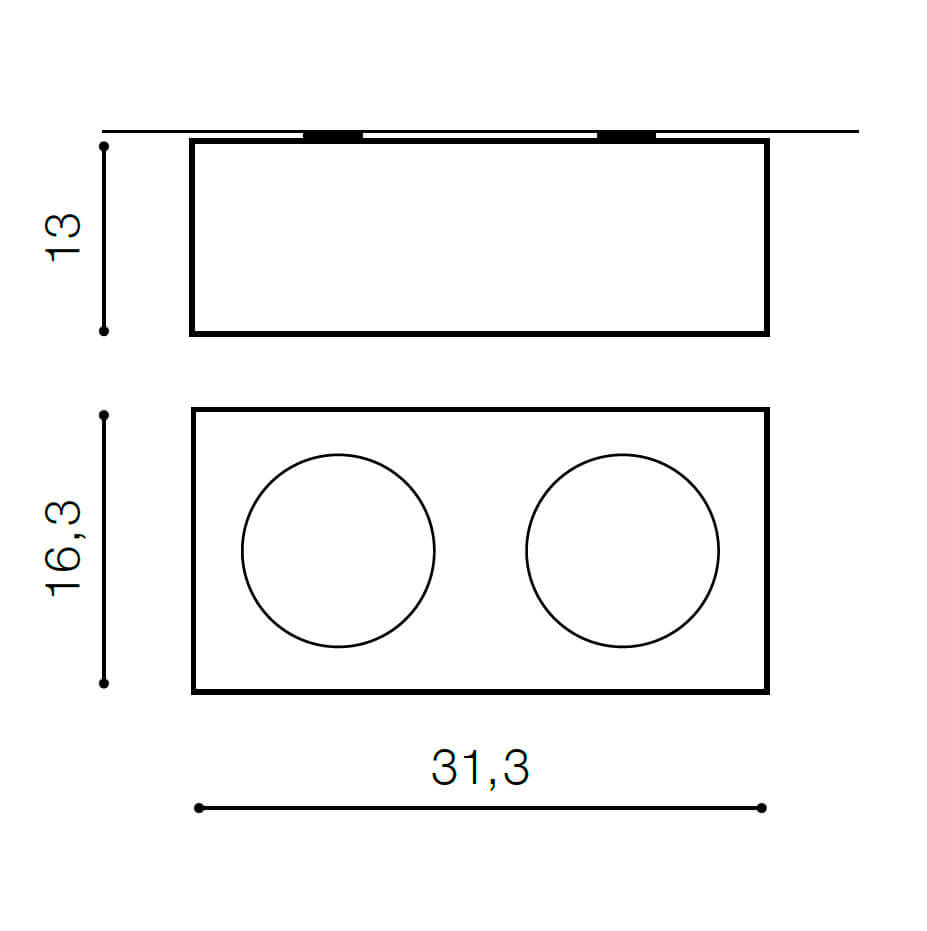 Накладной светильник Azzardo Paulo 2 230V AZ0961