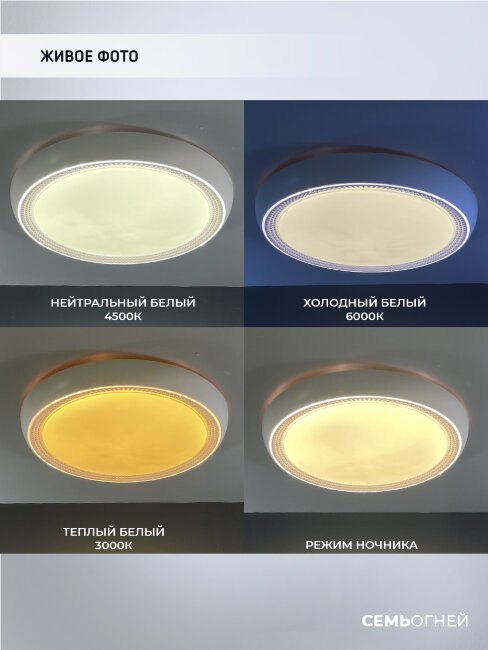Потолочный светильник Seven Fires Санни 48019.50.90.77CL