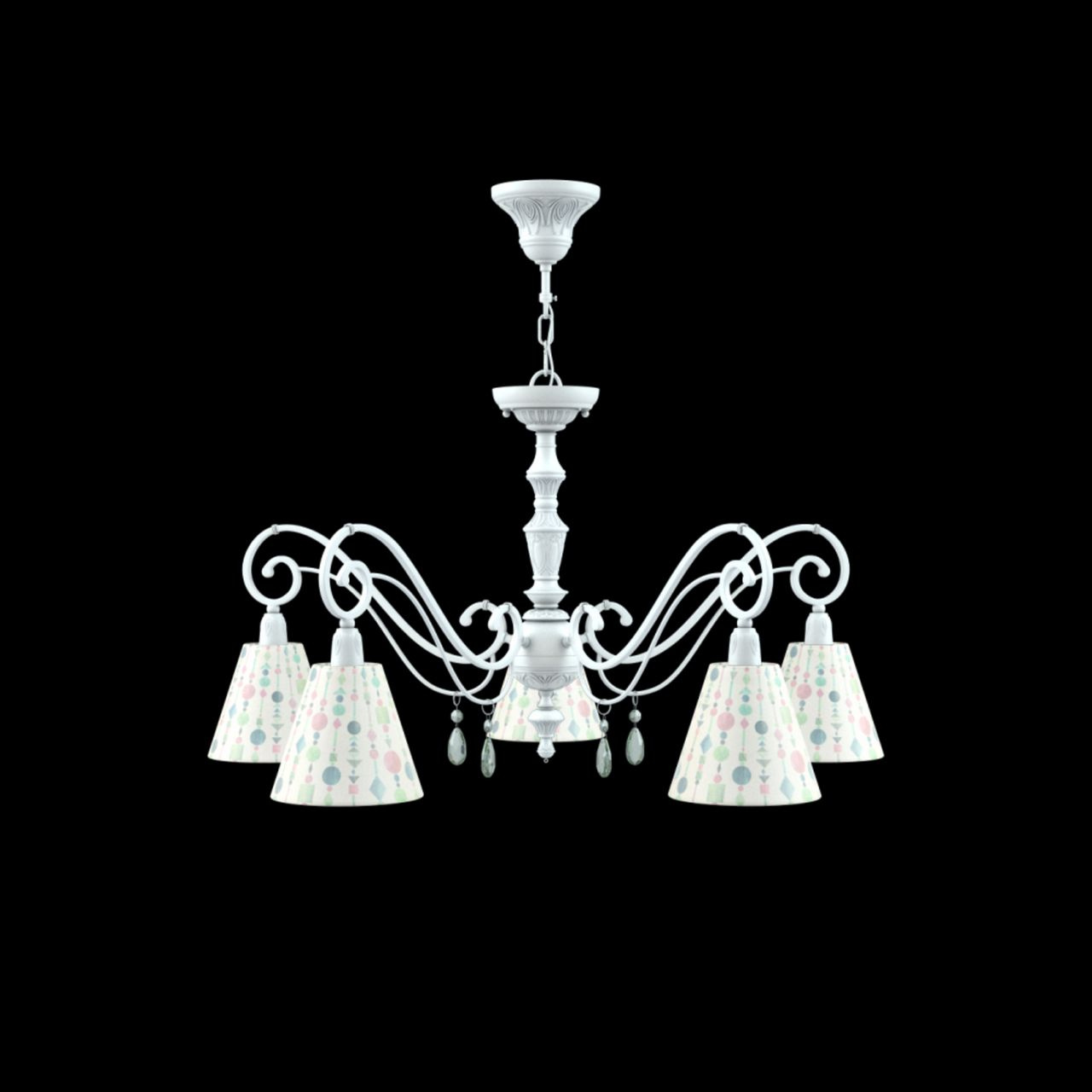 Подвесная люстра Lamp4you Classic E3-05-WM-LMP-O-17-CRL-E3-05-GR-DN