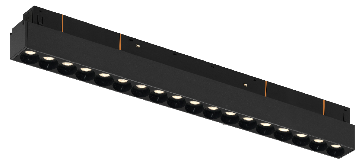 Трековый магнитный светильник iLedex Vision 4822-002-L350-18W-38DG-3000K-BK