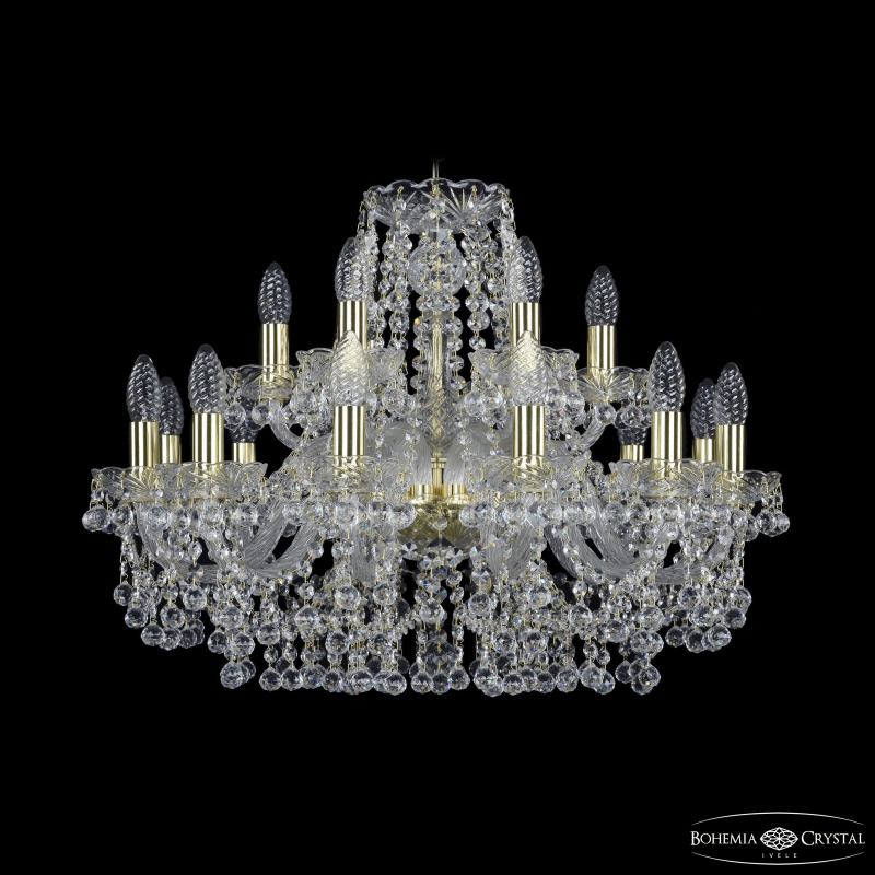Подвесная люстра Bohemia Ivele Crystal 1409/12+6/240 G