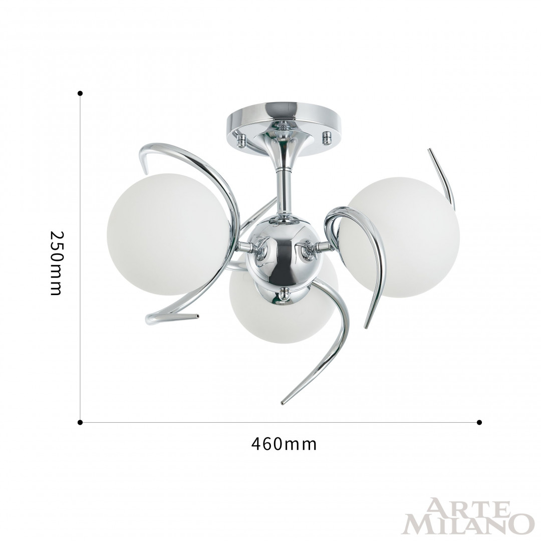 Потолочная люстра Arte Milano 271007/3C Ni