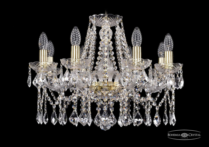 Подвесная люстра Bohemia Ivele 1413/8/200/G/Leafs