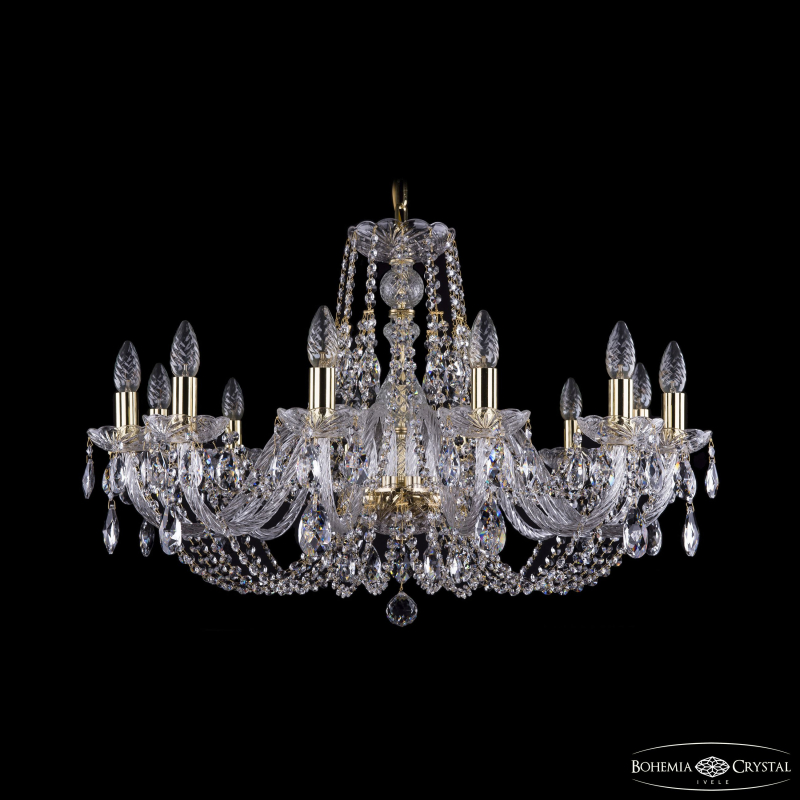 Подвесная люстра Bohemia Ivele Crystal 1406/12/300 G