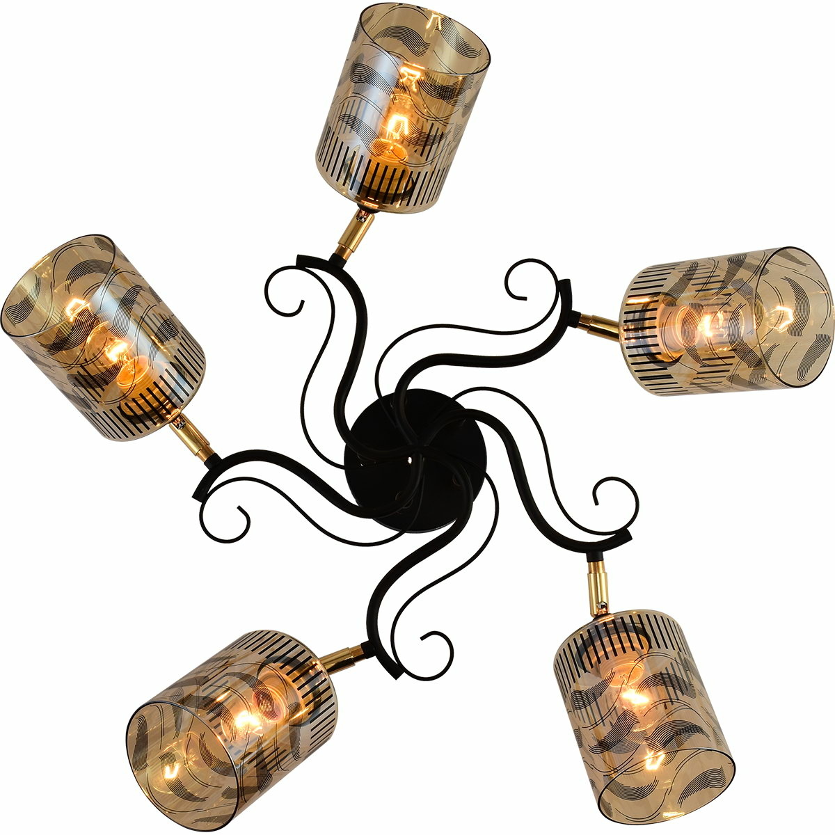 Люстра на штанге Reluce 11313-0.3-05 BK+FGD