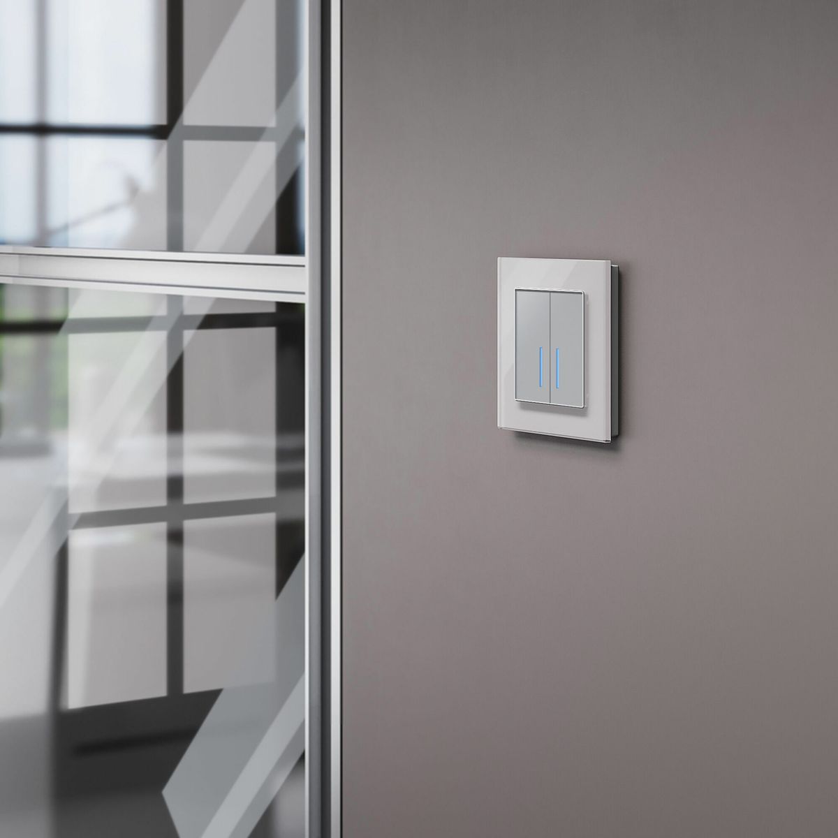 Сенсорный выключатель двухклавишный с подсветкой Werkel 4690389179563 W4520006