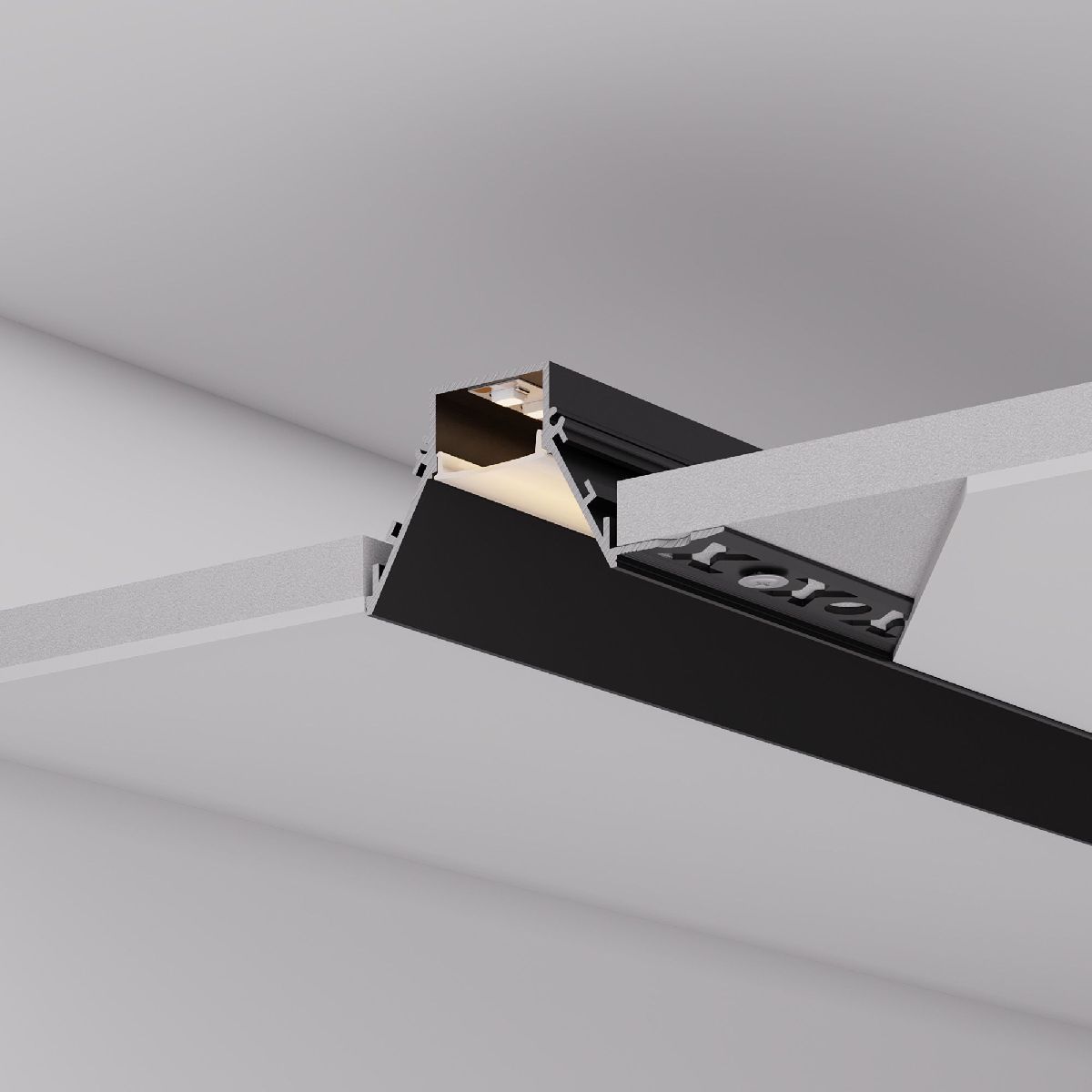 Алюминиевый профиль Arlight COMFORT21-V-FANTOM-2000 BLACK 052544