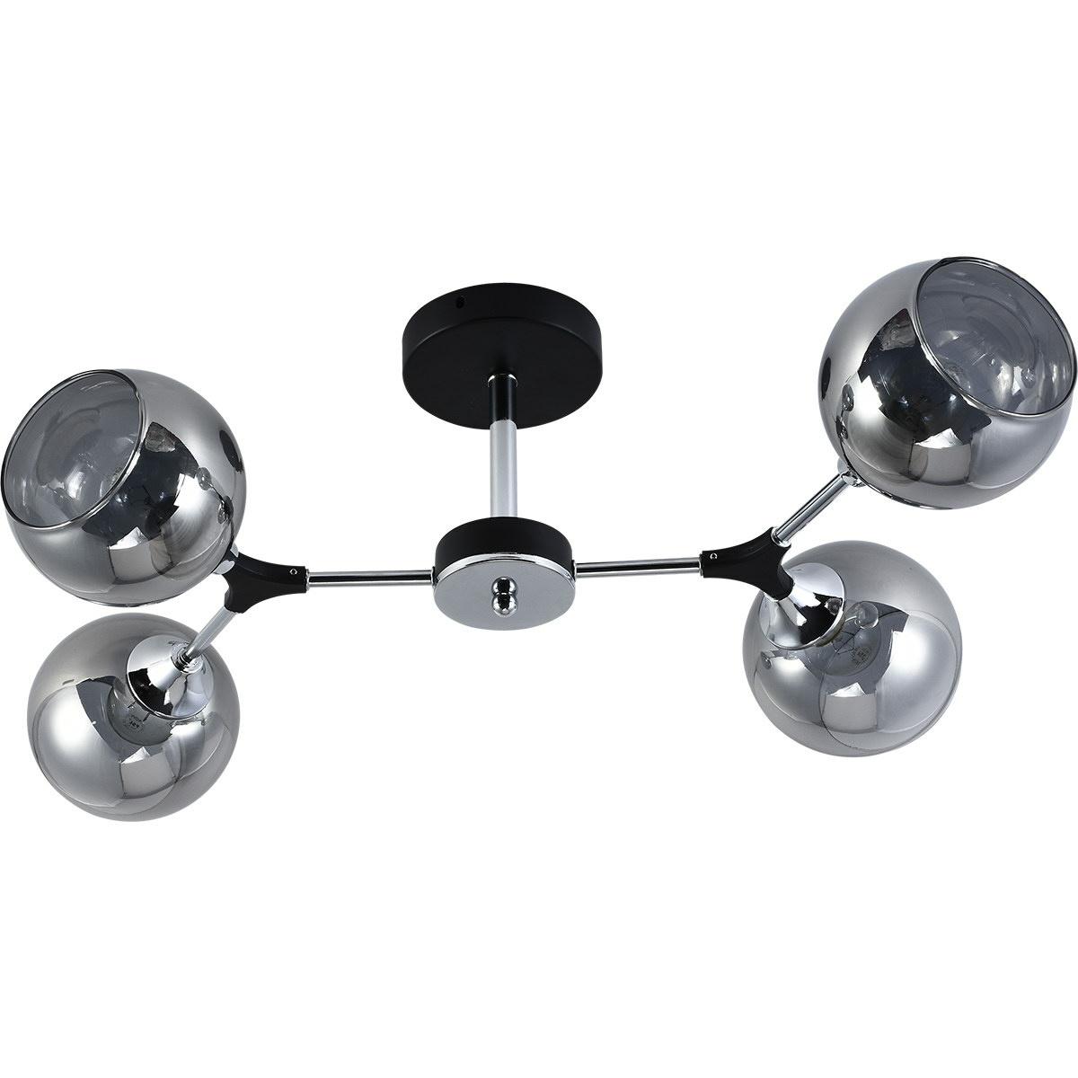 Люстра на штанге Reluce 01360-0.3-04 BK+CR