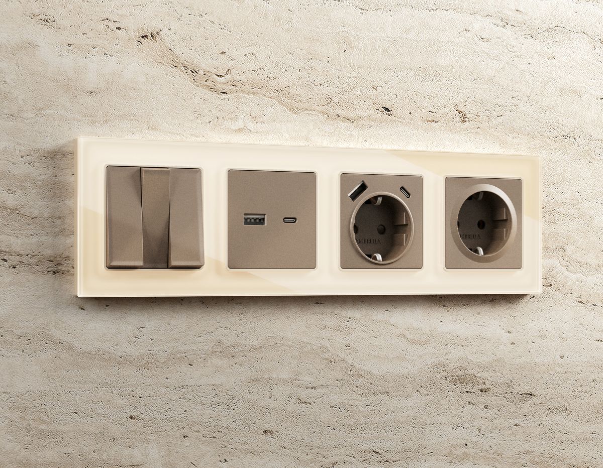 Рамка одноместная Ambrella Volt Platos AF330301