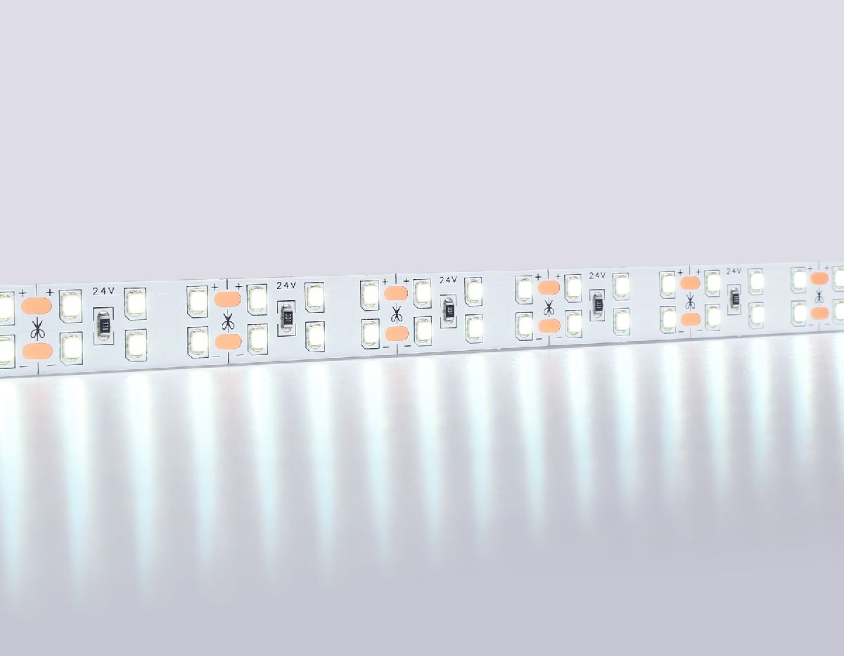 Светодиодная лента двухрядная Ambrella Light LED Strip 24В 2835 20Вт/м 6500K 5м IP20 GS3603