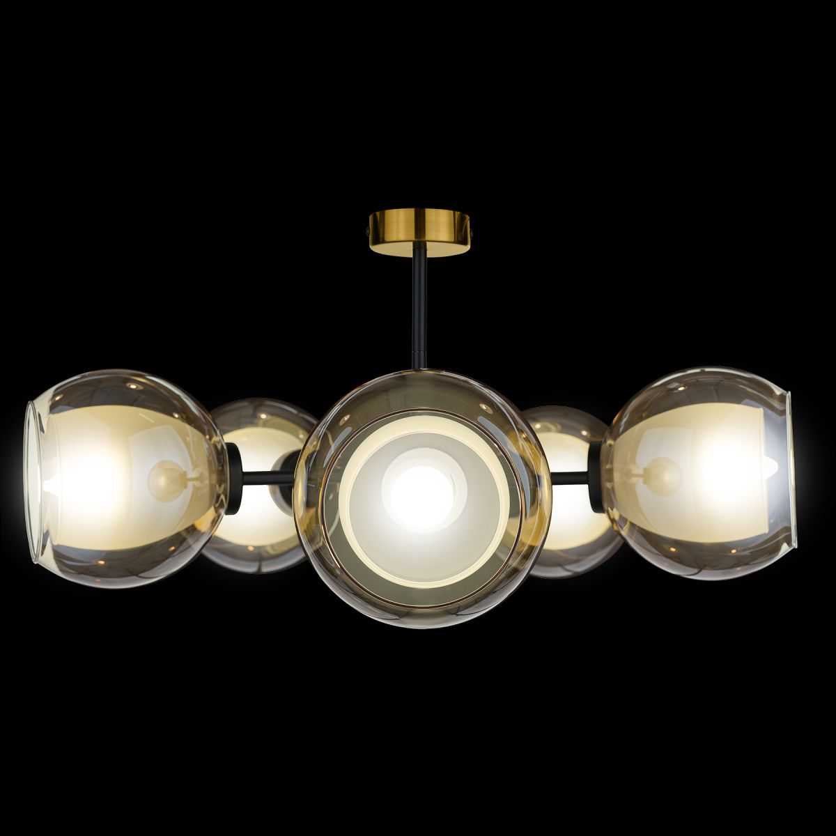 Люстра на штанге 33 Идеи CHN800S.05.17BL.PA-S12AM