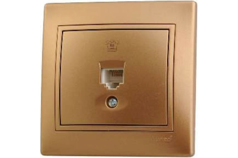 Розетка телефонная евро Lezard Mira 701-1313-137