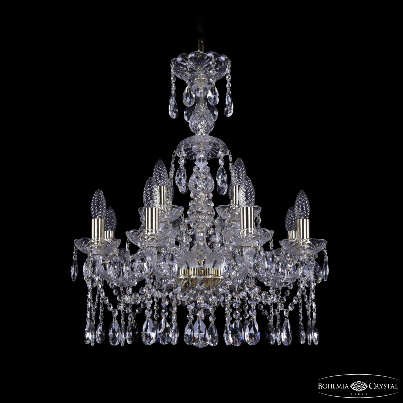 Подвесная люстра Bohemia Ivele Crystal 1413/8+4/200/XL-66 G