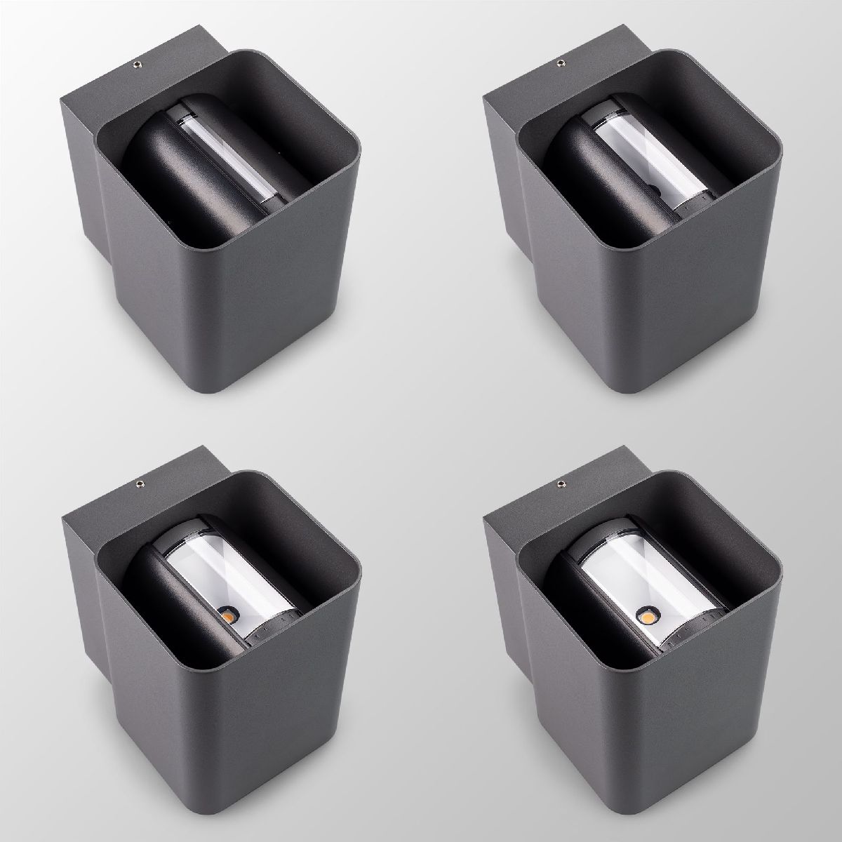 Уличный настенный светильник Arlight LGD-WALL-VARIO-S104x129-2x6W Warm2700 052704