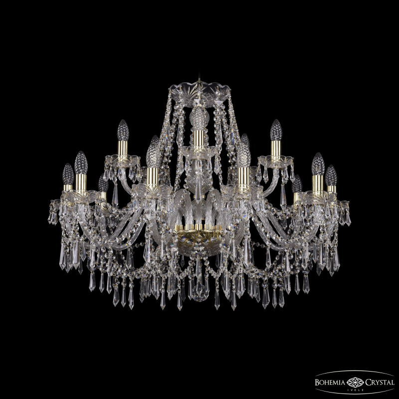Подвесная люстра Bohemia Ivele Crystal 1403/10+5/300 G