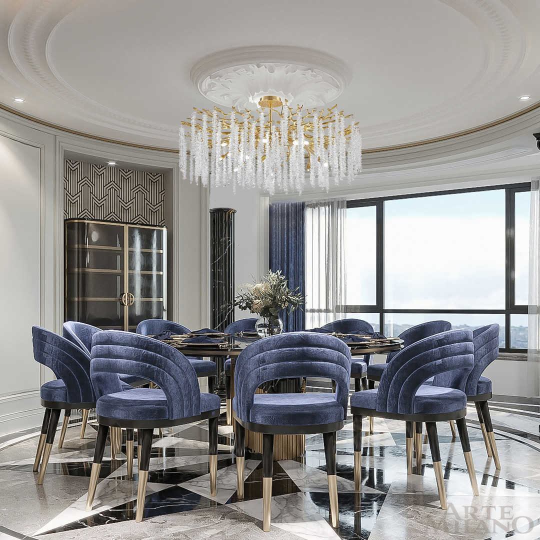 Люстра на штанге Arte Milano Milan 236901/D1000/14/A Gd