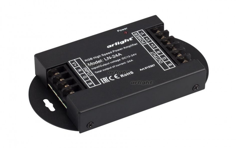 RGB-усилитель Arlight LN-24A (12-24V, 288-576W) 015307