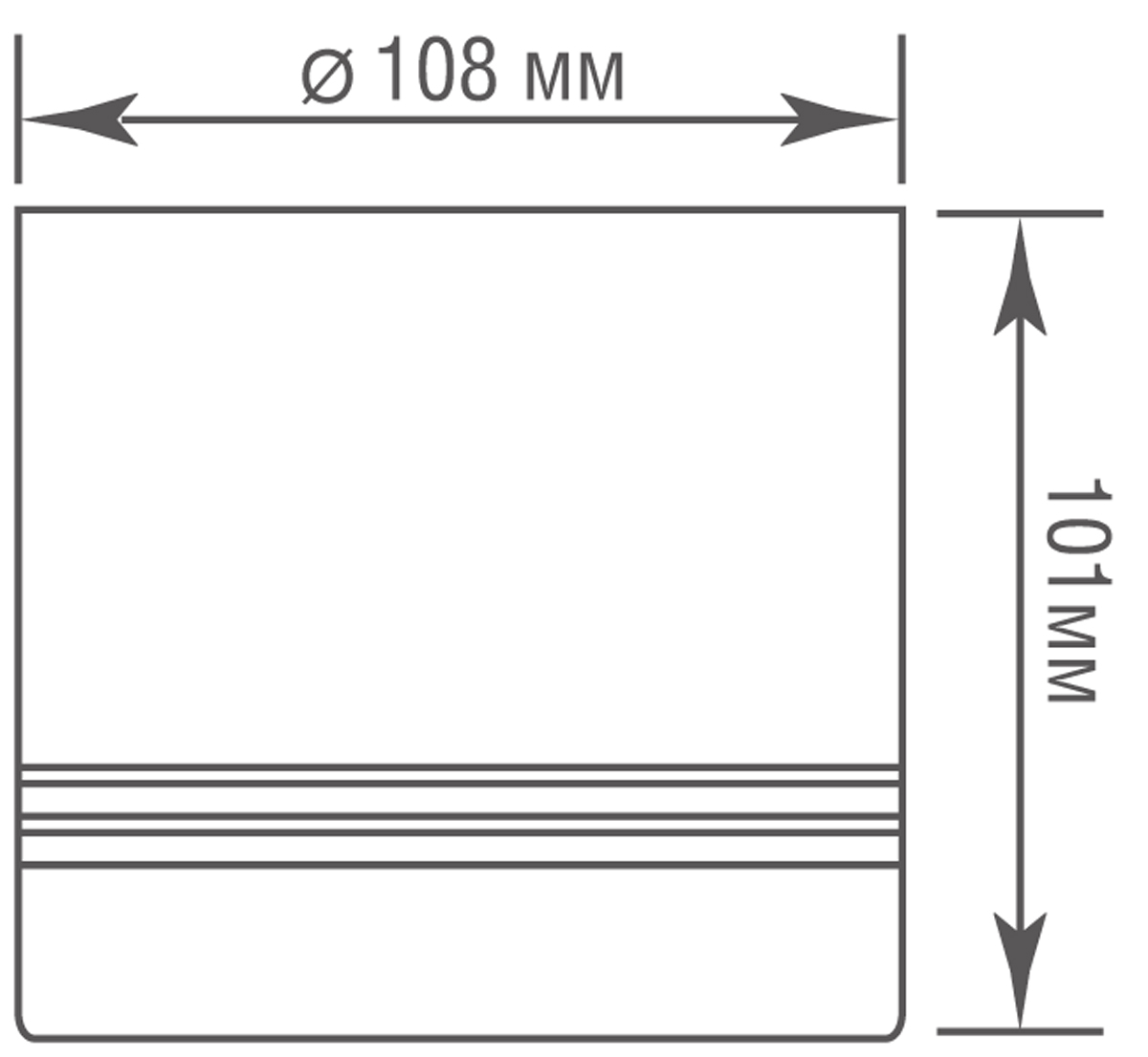 Накладной светильник Donolux Barell DL18483R15W1B IP44