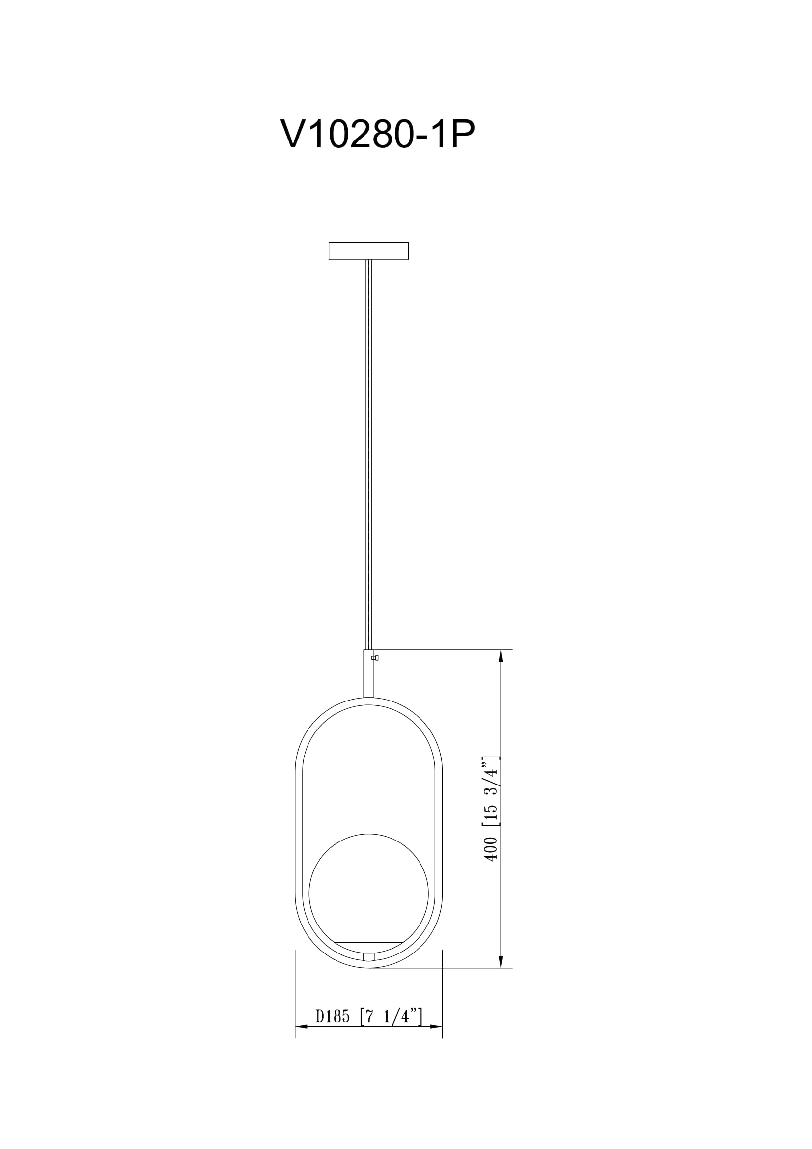 Подвесной светильник Moderli Lucia V10280-1P