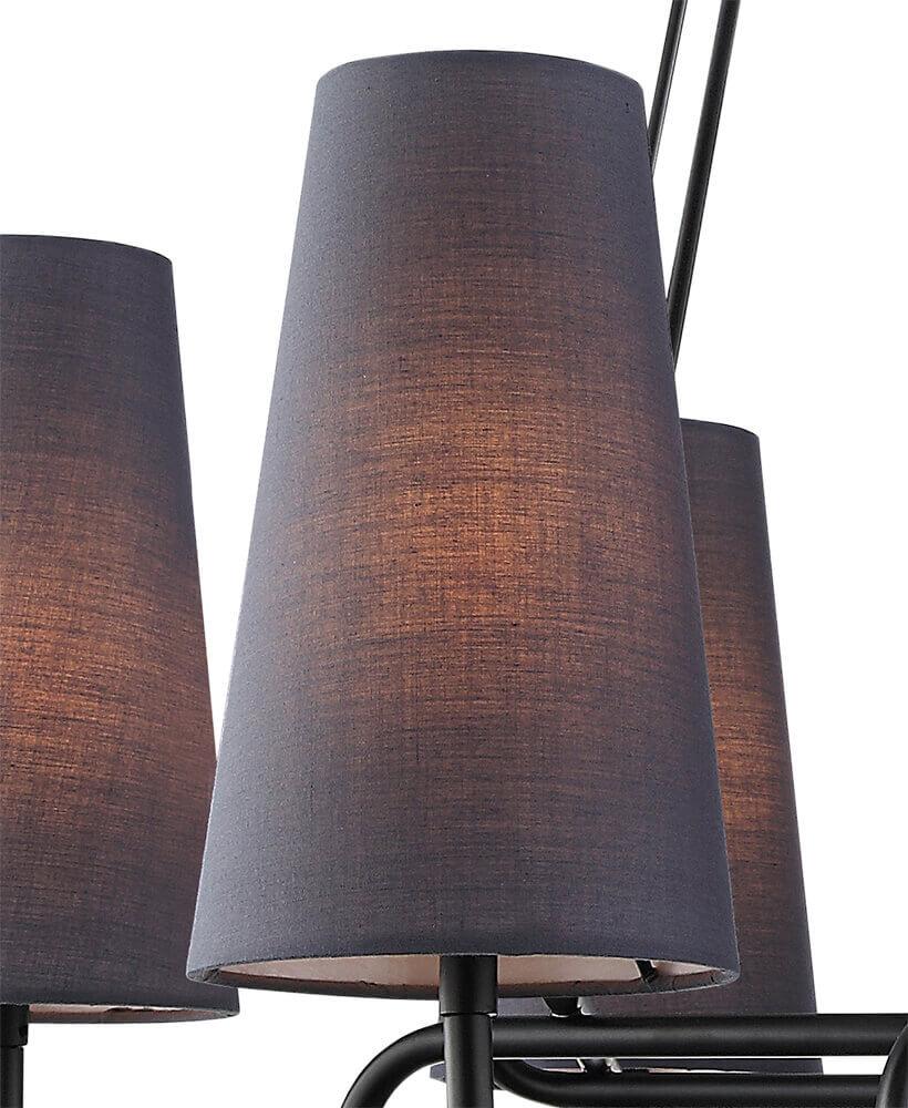 Подвесная люстра Lumien Hall Сиринга 4006/4P-BK-GR-BL