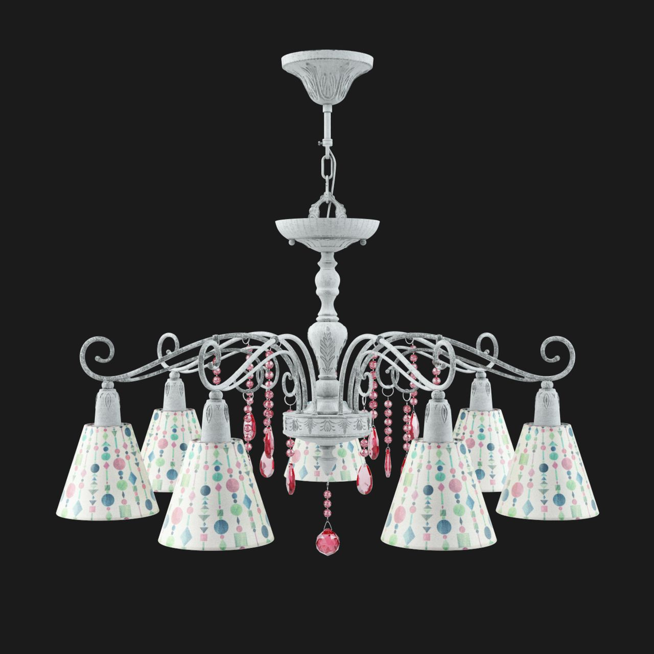 Подвесная люстра Lamp4you Provence E4-07-G-LMP-O-17-CRL-E4-07-PK-DN