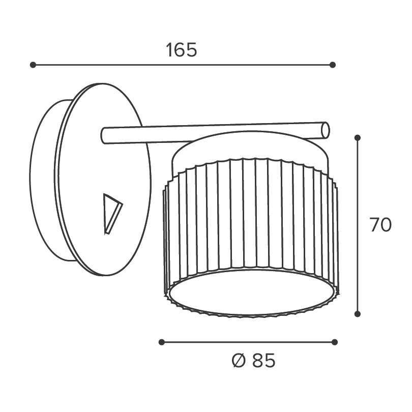 Бра WOLTA Muse WSL-GX53/W19BG