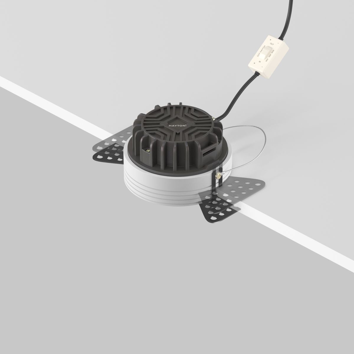 Встраиваемый светильник Maytoni Technical Okno DL055-8W3-4-6K-TRS-B