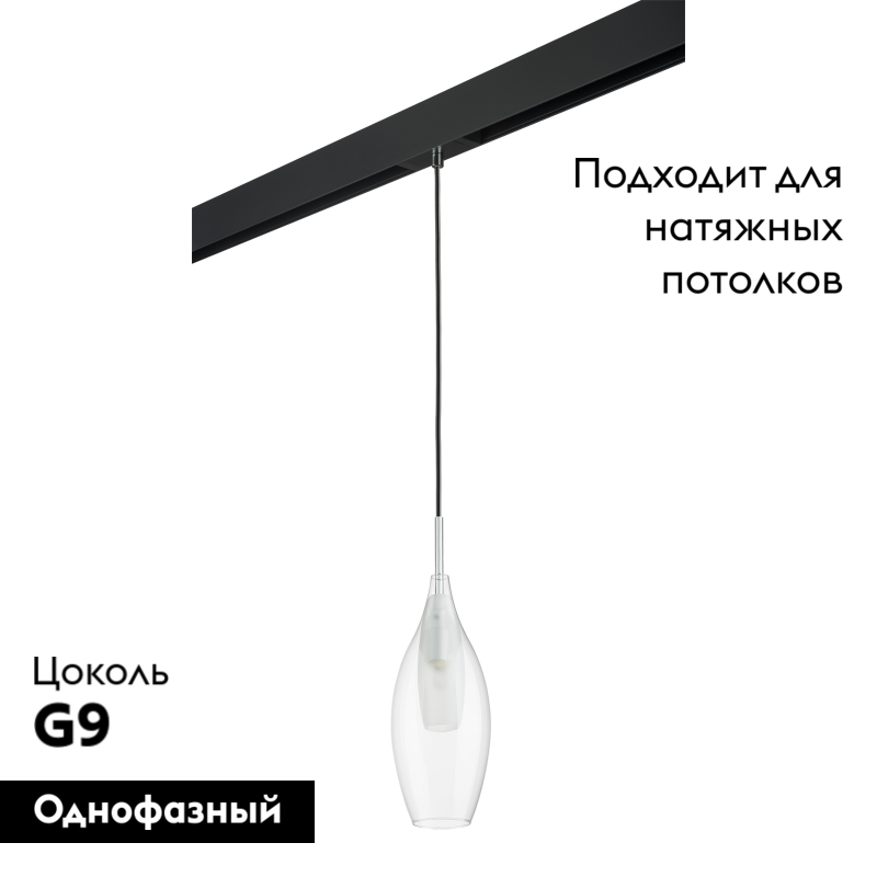 Трековый светильник Lightstar Pentola PRO803021 (803021+595007)