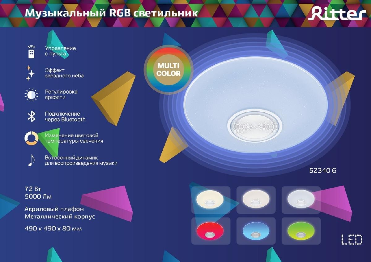 Потолочный светильник Ritter Dance 52340 6