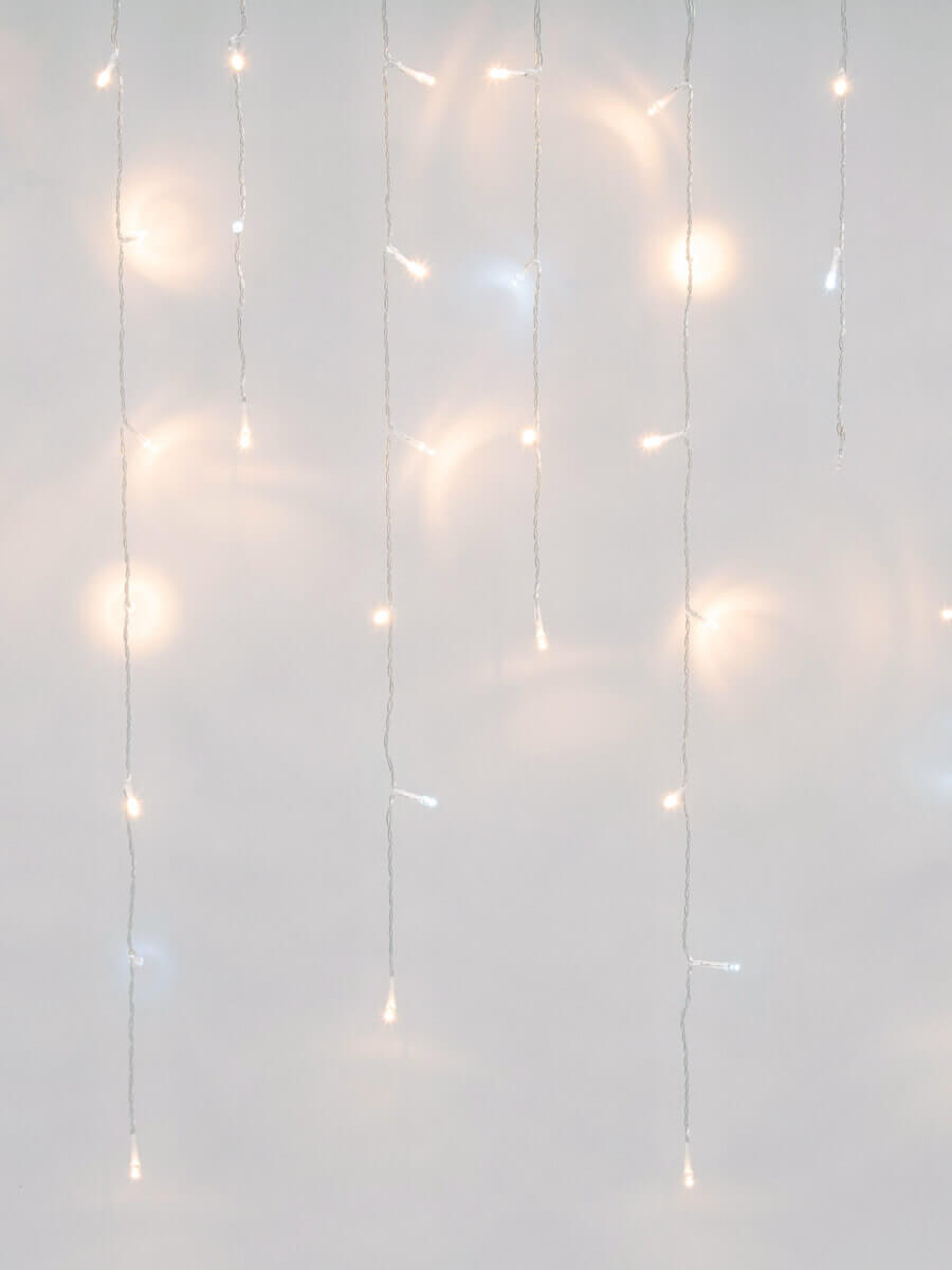 Уличная светодиодная гирлянда (UL-00003949) Uniel бахрома теплый белый-белый ULD-B3010-200/TTK Warmwhite-White IP44