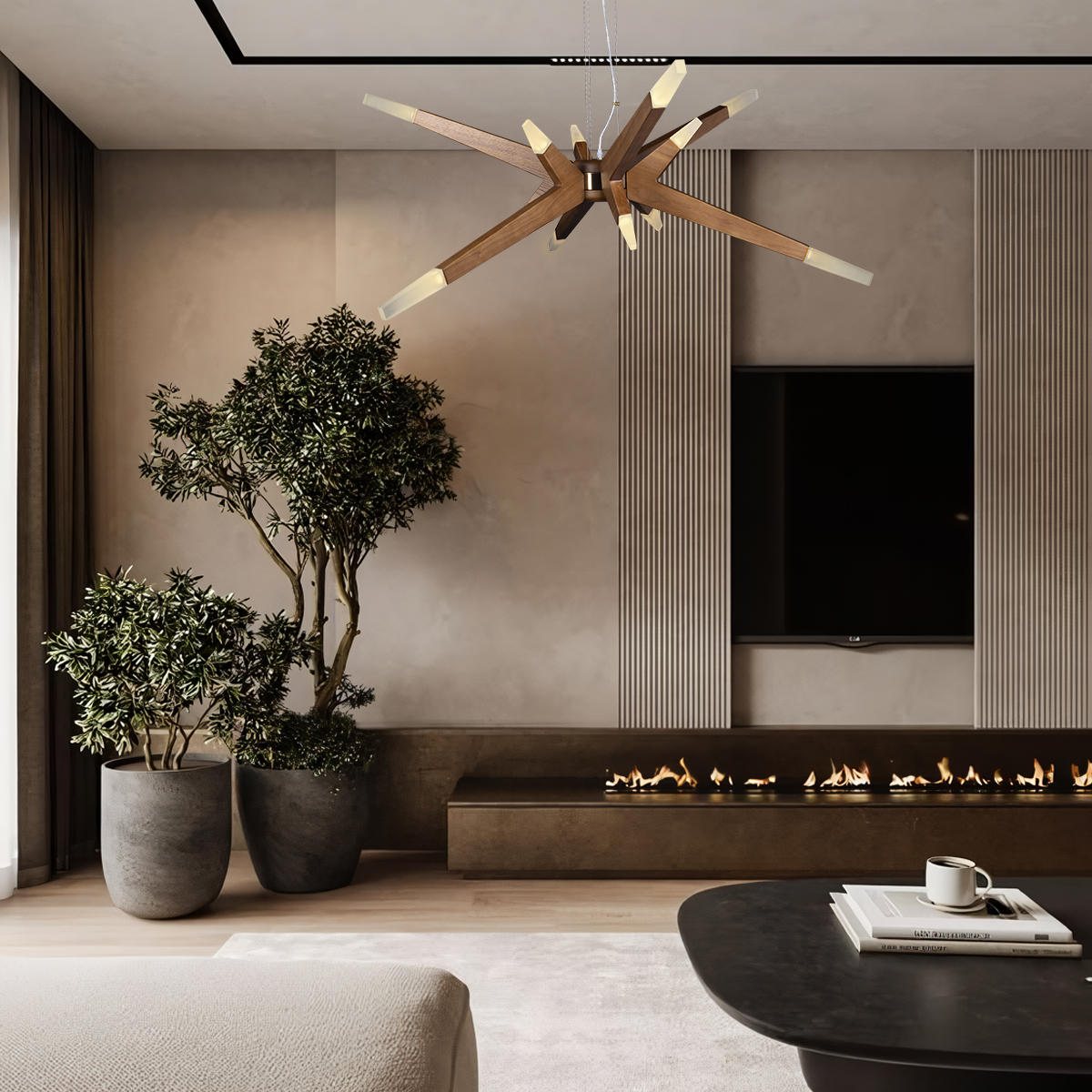 Подвесная люстра Loft IT Glowworm 10160 Dark wood