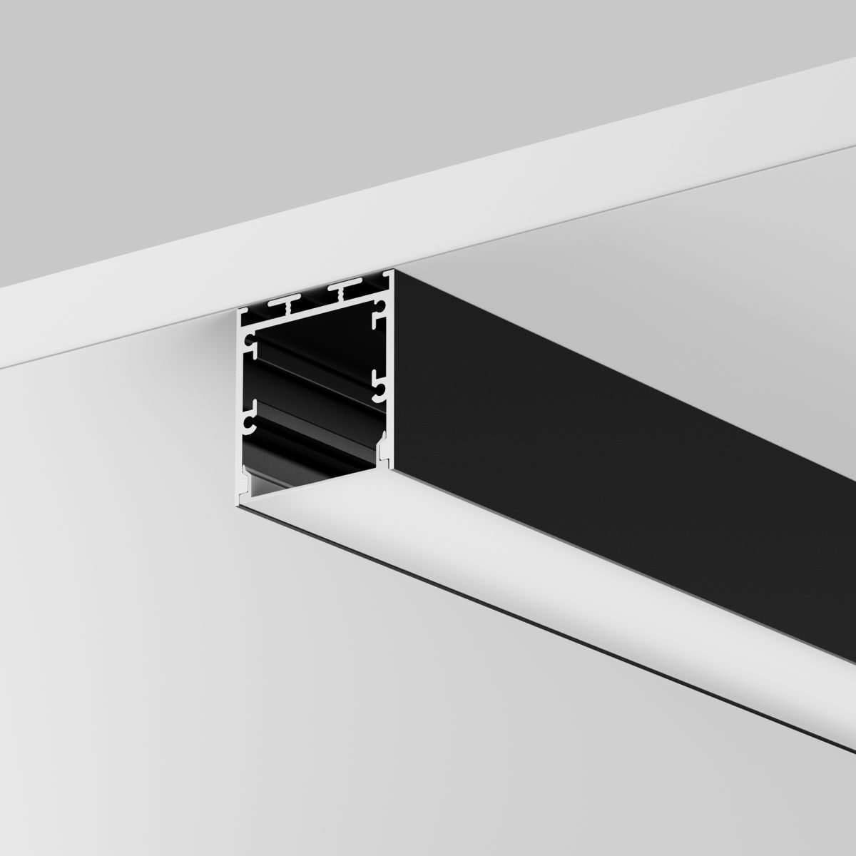 Алюминиевый профиль накладной-подвесной Maytoni Led Strip ALM-3535BT-B-3M 633004