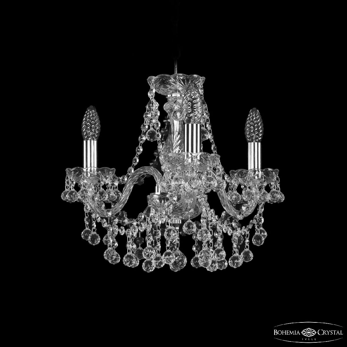 Подвесная люстра Bohemia Ivele Crystal 1409/3/141 Ni