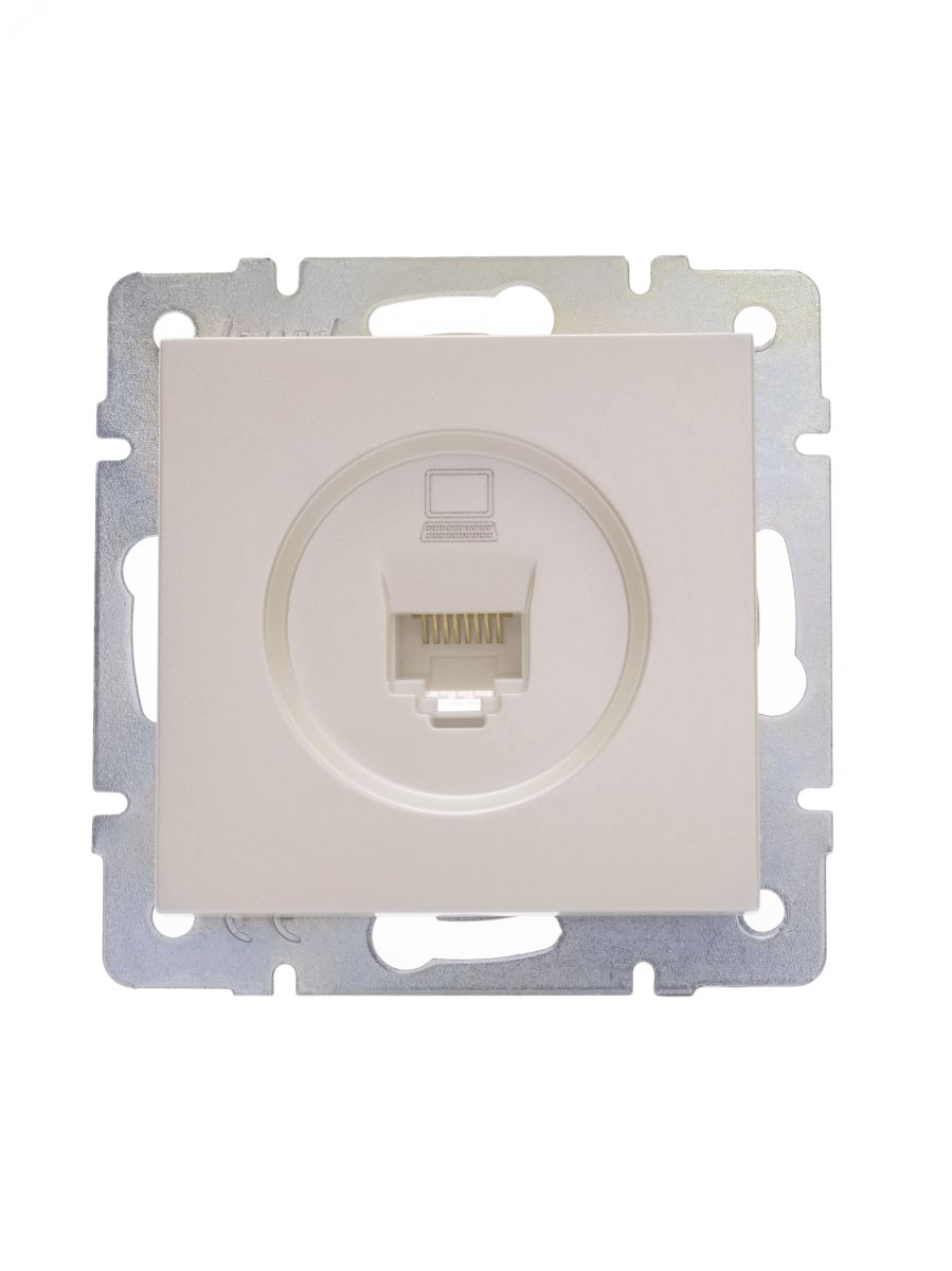 Розетка компьютерная жемчужный Lezard Vesna 742-3088-139