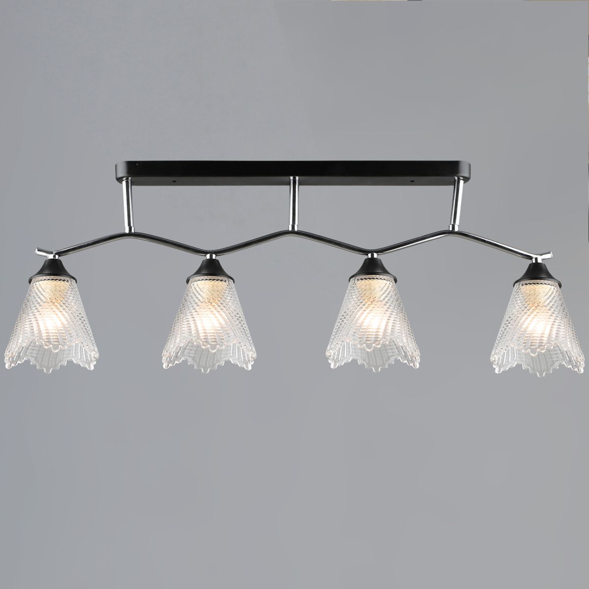 Потолочная люстра Reluce 77320-0.3-04 CH+BK