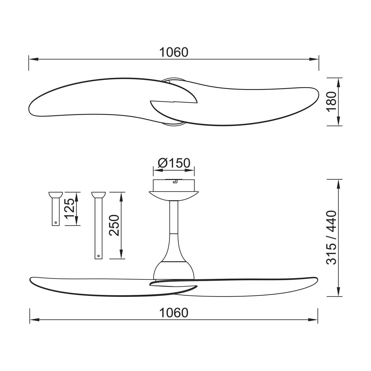 Потолочный вентилятор Mantra Ipanema 9037