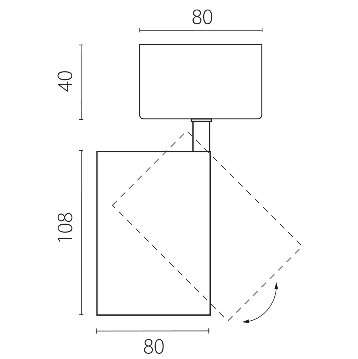 Накладной светильник Lightstar Alta Base A5347SO