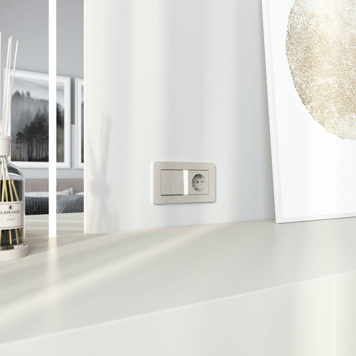 Выключатель одноклавишный с подсветкой Werkel W1210104 4690389211867 a069448