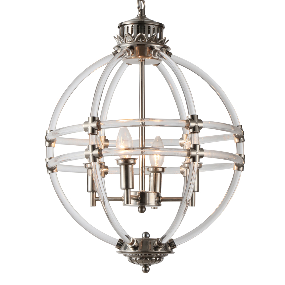 Подвесная люстра Delight Collection Impero KM0766P-4 nickel