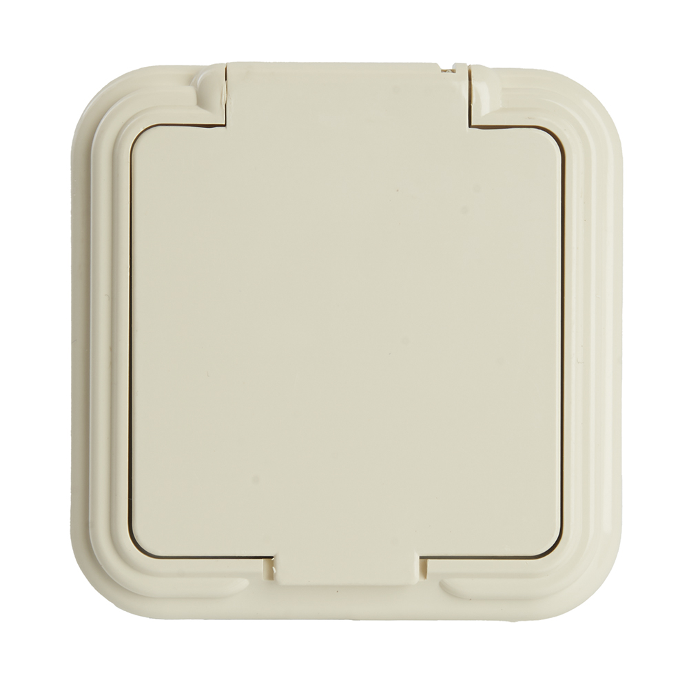 Розетка 1-местная б/з с крышкой Stekker Брест 49060